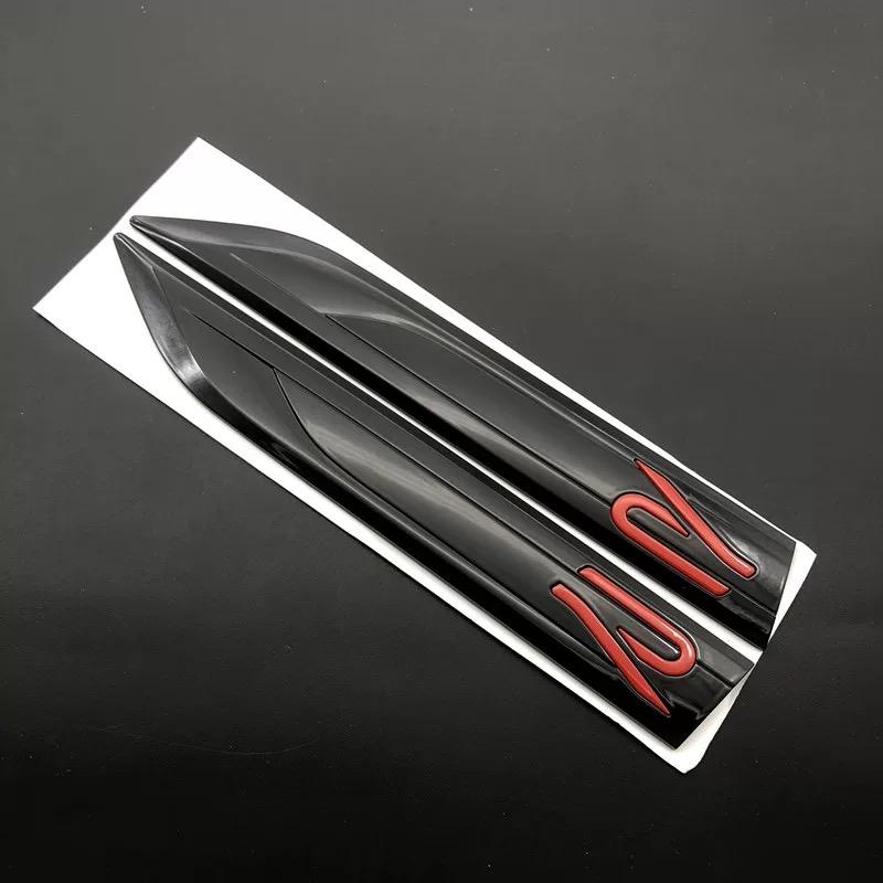 

Автомобильная наклейка с эмблемой R, самоклеящаяся, из АБС-пластика, наружная эмблема, наружная наклейка для Golf 8, стилизация кузовной панели Red