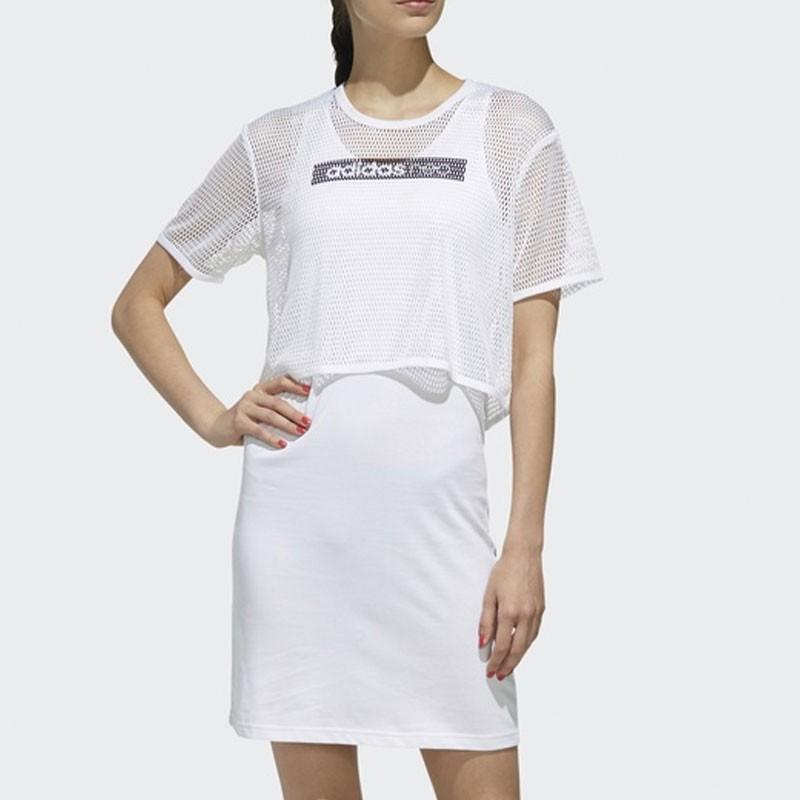 Adidas Neo Short Sleeved Dress Women's White DW7772