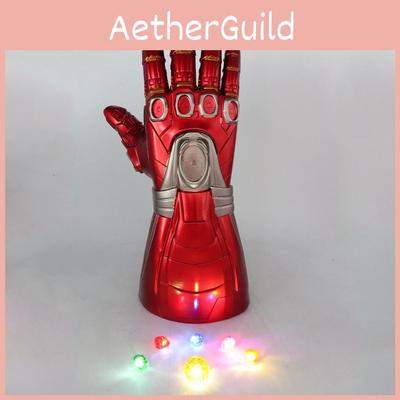 LED rukavice Iron Man s odnímateľnými kameňmi pre dokonalý cosplay zážitok