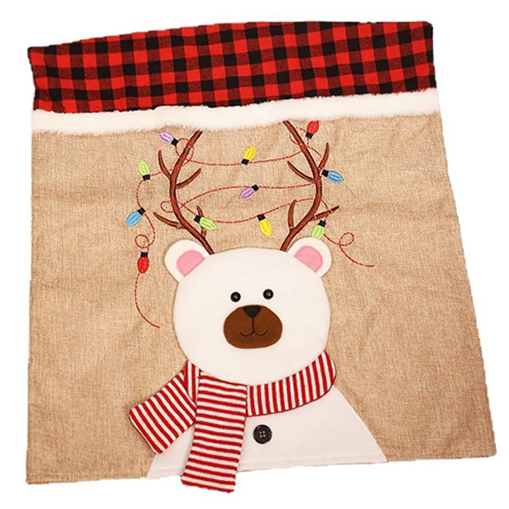 Christmas Dinner Christmas Chair Covers Festive Dining Covers Christmas Chair Back Protection Decorative Covers Anti-Slip Design