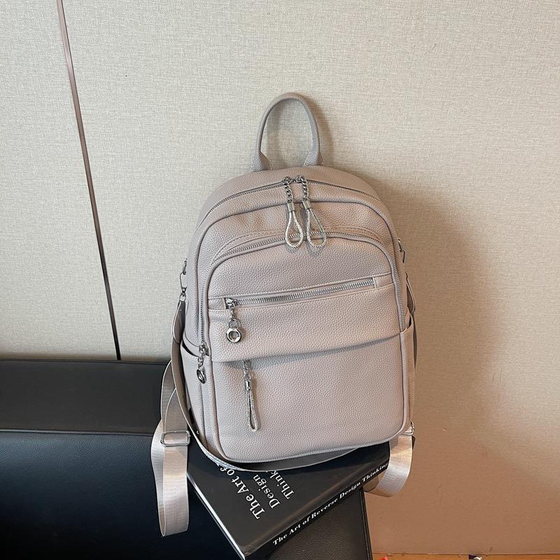 Backpack Bag Women's New Fashion Student High-end Multi-functional Bag Versatile Shoulder Backpack School Bag