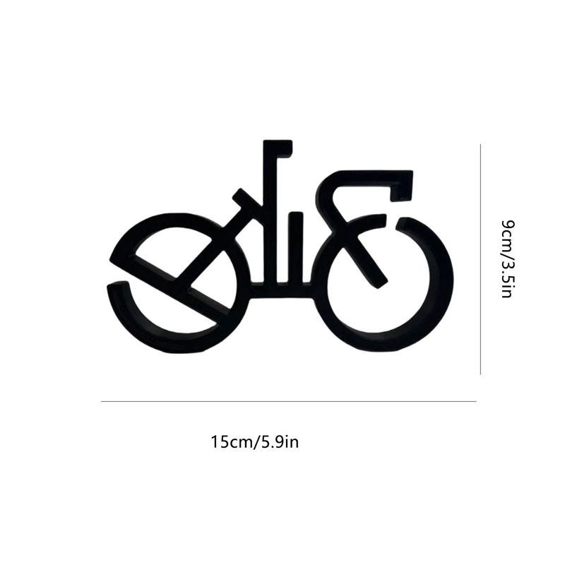 Cycling Statue Acrylic Decorative Minimalistic Model Vintage Home Tabletop Ornament Wire Framed Style Cycling Art Wall