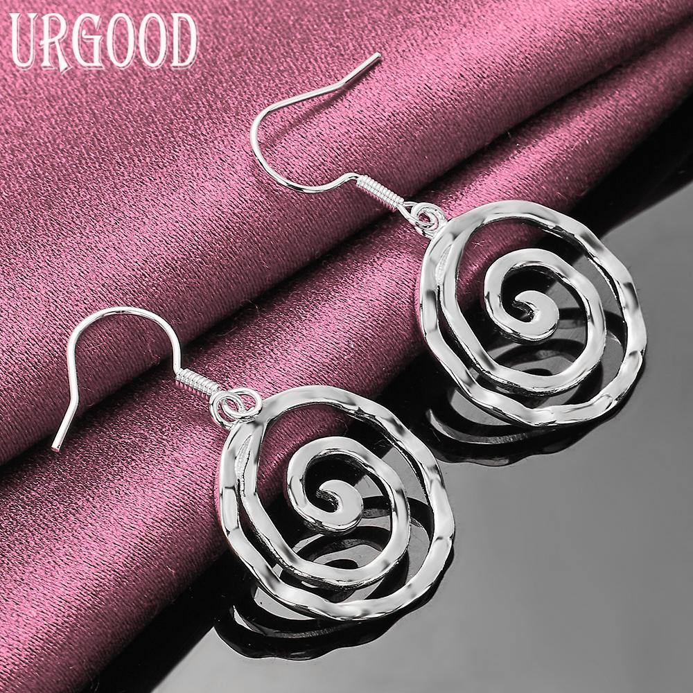925 Sterling Silver Thread Drop Earrings Wedding Jewelry