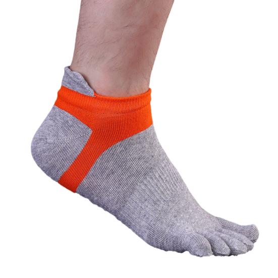 1 Pair Men's Breathable Low Cut Toe Socks No Show Athletic Five Finger Socks