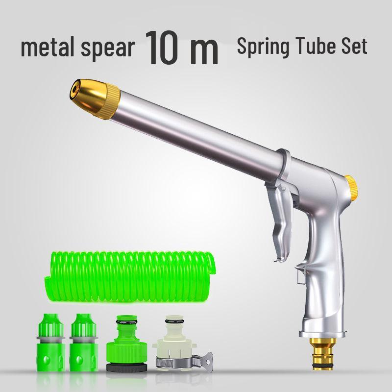 Teleskopická vysokotlaká vodní hadice a multifunkční tryska pro mytí aut a domácí použití