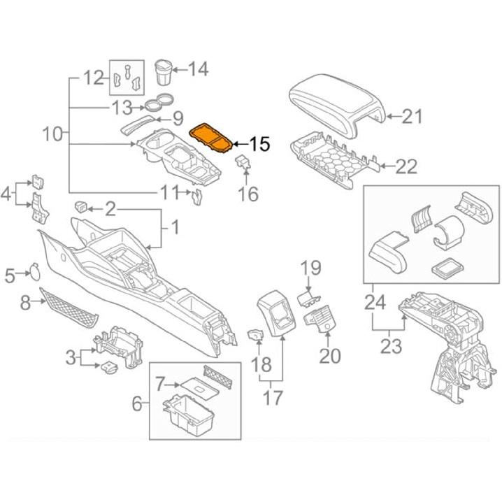 Center Console Surround Cover Trim Frame 8V0864260A 8V0864260B3 for RS3 Car Gear Shift Panel External Surround Frame Trim Sticker
