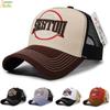 Custom Logo Trucker Hats BSCI Certified Breathable Mesh Back Baseball Caps Vintage Embroidery Adjustable Trucker Caps