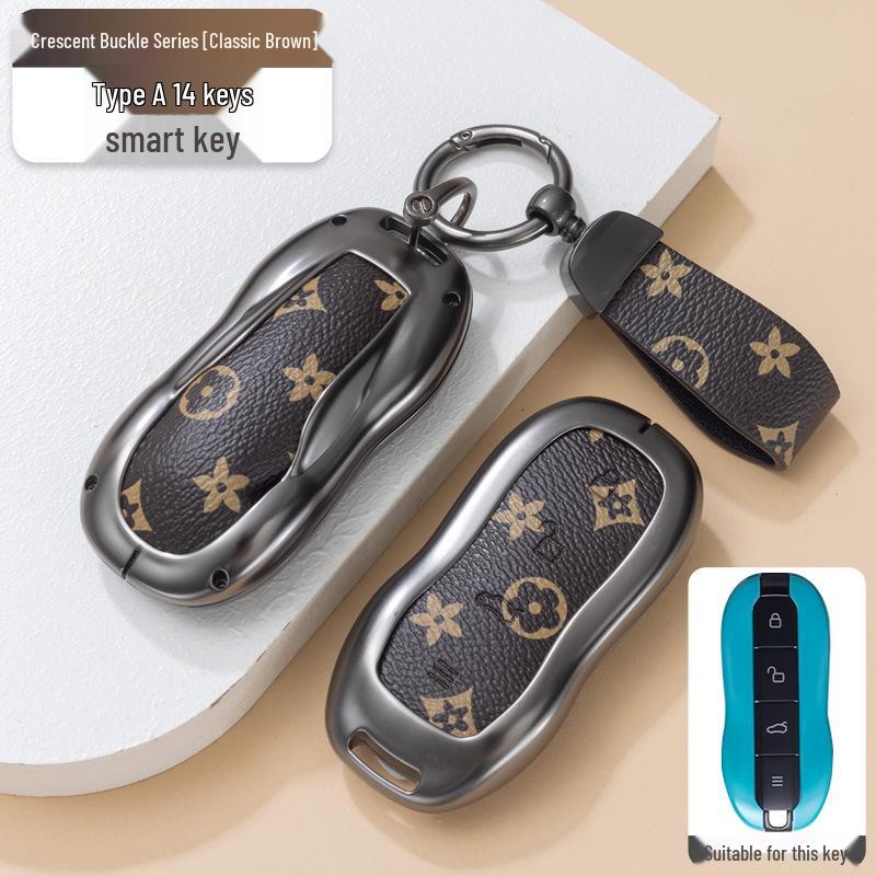 Compatible Metal Shell Key Case for Xiaomi SU7 2024 7Pro/MAX - Full Coverage Buckle Design for Men & Women