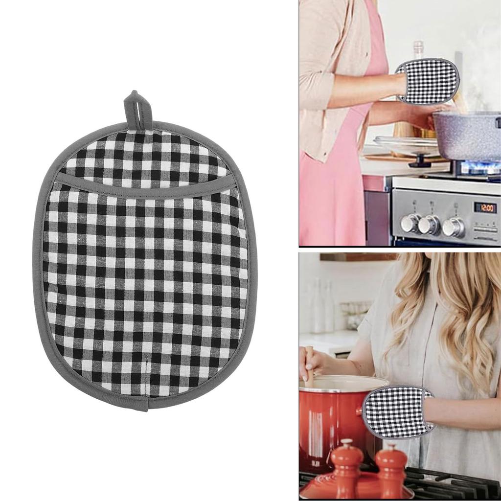 Oven Mitts Heat Resistant Pots Holder Nonslip Grip and Easy Cleaning Silicone Texture for Oven Baking and Cooking