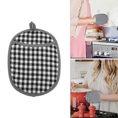 Ofenhandschuhe Hitzebeständig Topflappen Rutschfester Griff und Einfache Reinigung Silikontextur für Ofenbacken und Kochen