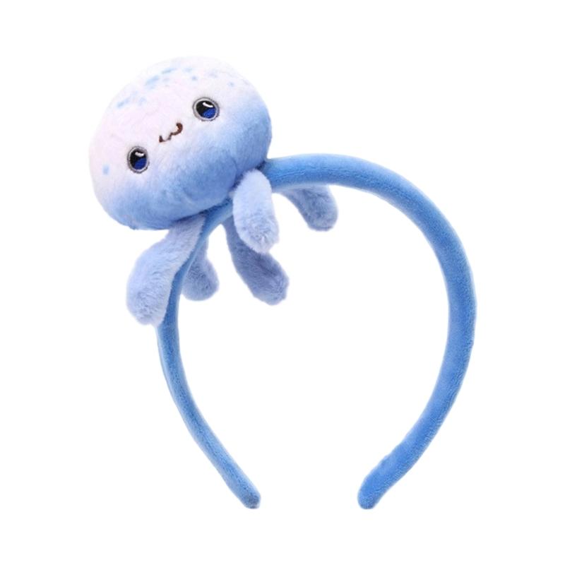 Cartoon Headbands Plush Animal Hairhoop For Kids Teens And Adult Fun Fashion Face Washing Hairband Party Accessories