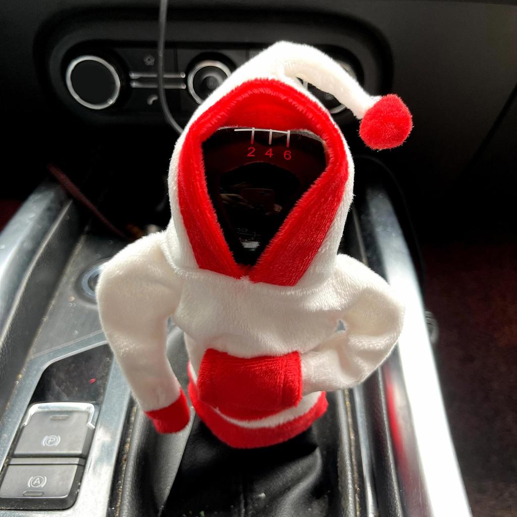 Auto Shifter Knob Cover Gear Lever Christmas Hoodie ,Soft