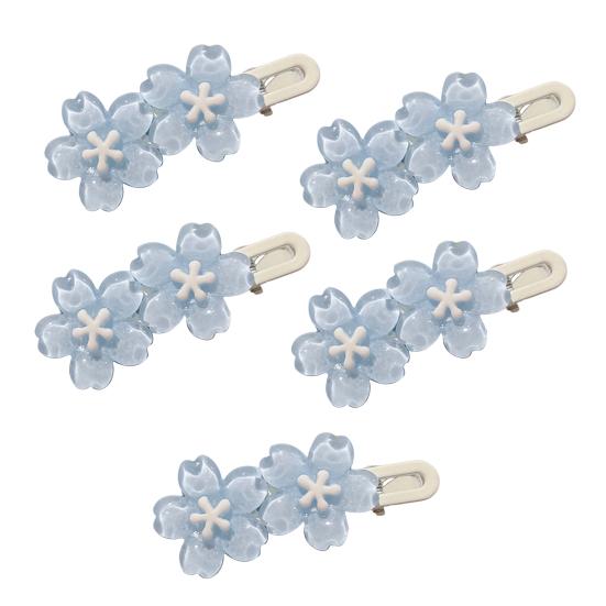 5 Stück Mädchen Haarspange Cartoon Hase Stern Dekor Haarspange Keine Kopfhaut Seitenpony Haarspange Kindliche Haaraccessoires