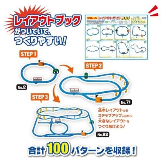 Takara Tomy Plarail Dream Rail Kit that can create 100 layouts train toy ages 3 up.