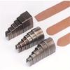 18Pcs Leather Corner Puncher Leathercraft Hole Punching Tool Leather End Punching Tool Carbon Steel Corner Cutter Tool