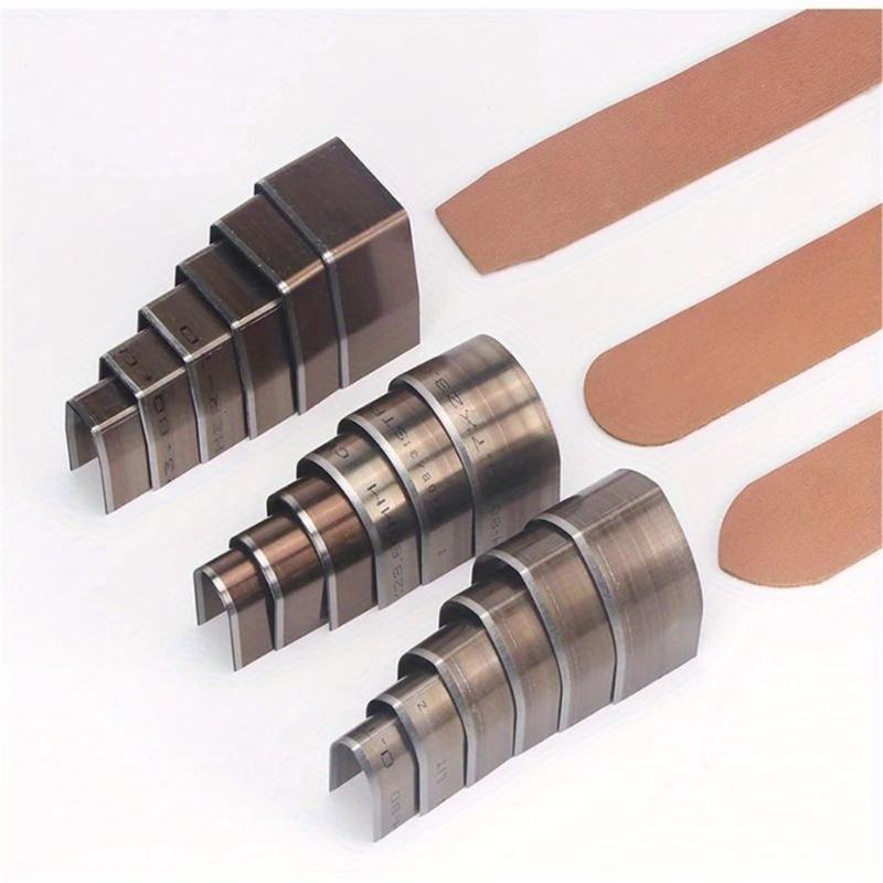 18Pcs Leather Corner Puncher Leathercraft Hole Punching Tool Leather End Punching Tool Carbon Steel Corner Cutter Tool