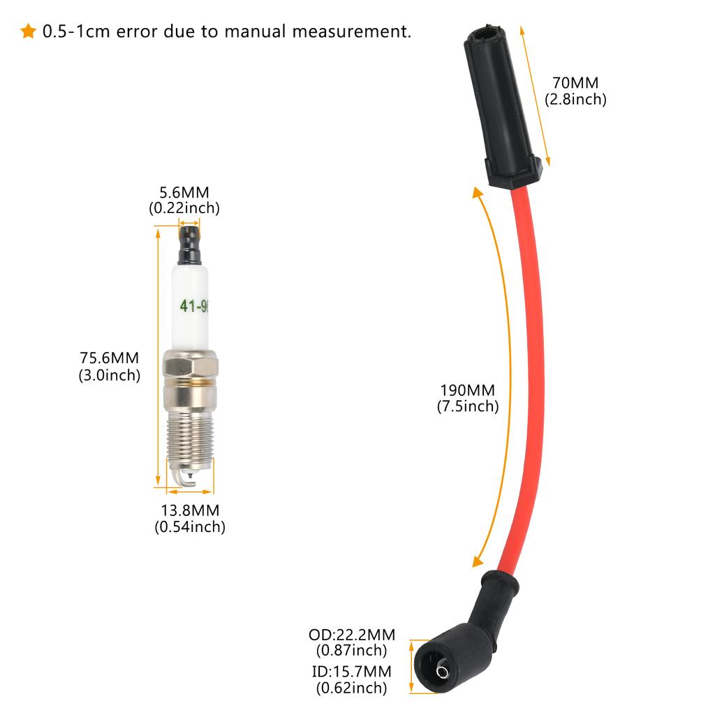 8PCS 41-962 9748HH19299585 Platinum Ignition Spark Plug For Chevy Silverado Escalade GMC Sierra Yukon