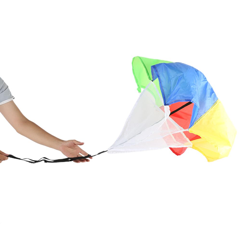 Children Colorful Resistance Umbrella Safe NonToxic Physical Training Running Parachute