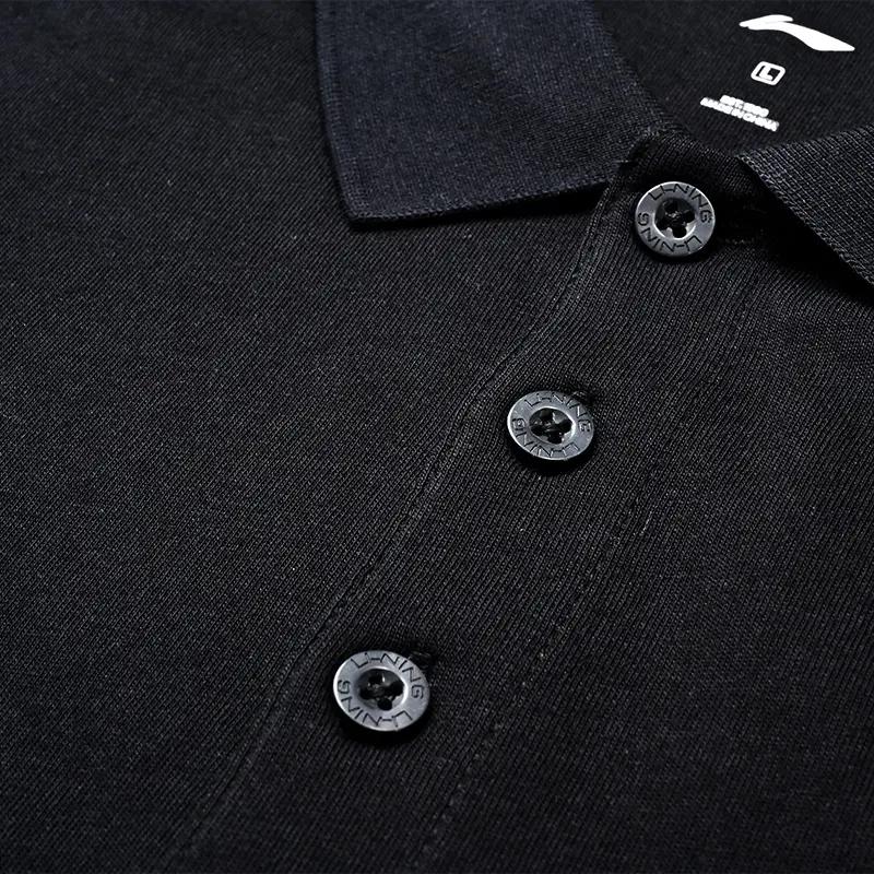 Li-Ning Plain Simple Short Sleeve Polo Shirt Breathable Lightweight Versatile Shorts Casual Sports Set Unisex Sets YPLV049-2+YKSV197-2