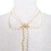 Grande Collana Vivienne Westwood Choker di Perle Rotte con Strass oro Usato
