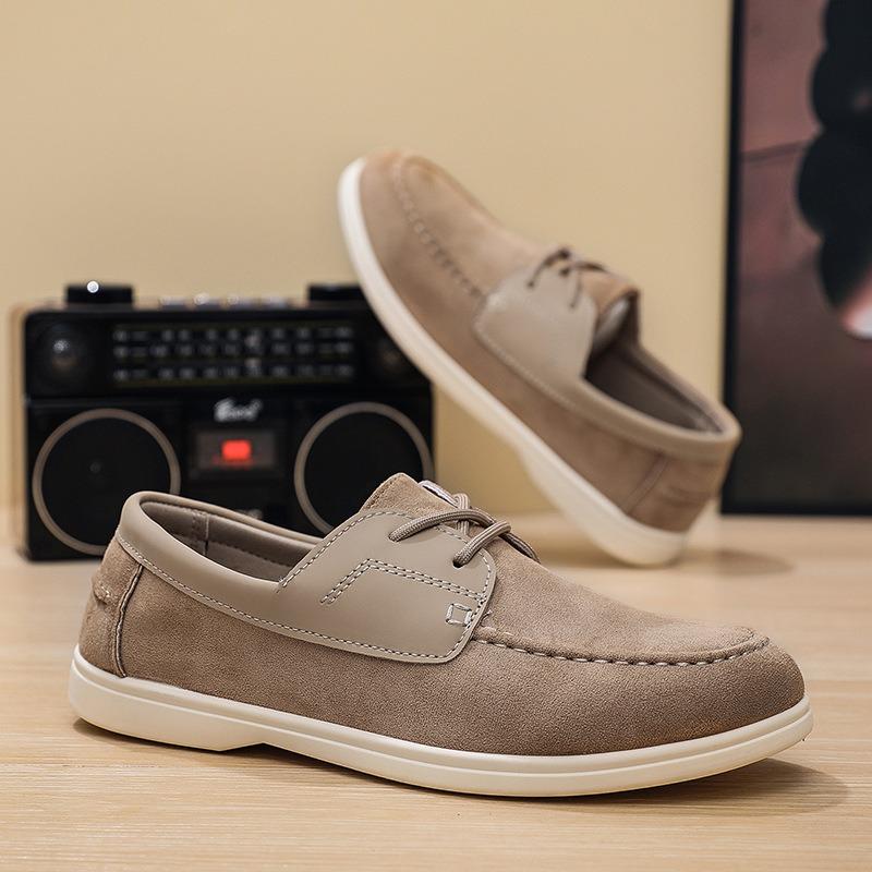 Men's shoes new casual single shoes cover feet flat men's board shoes lazy one pedal casual men's casual shoes