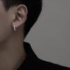 Minimalist INS Plain Circle Earrings for Women, New Trendy Men's Style, Ear Bone Rings, Ear Buckles, Versatile Accessories