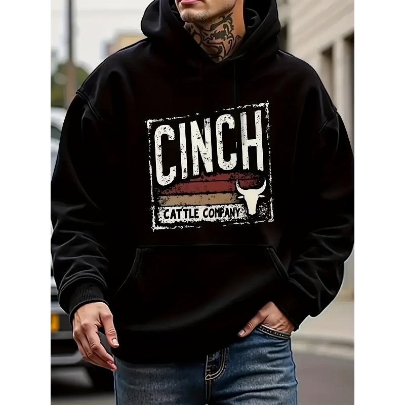 Men s Graphic Print Hooded Sweatshirt Polyester Soft Touch Lightweight Breathable Spring Fall XXL чёрный