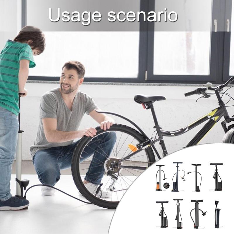 Road Bike Pump Cycling Portable Bicycles Floor Pump Basketball Toy Tire Inflator Airs Pump Cycling Accessories