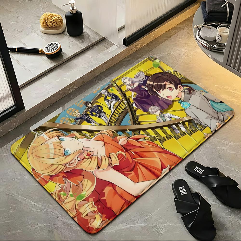 Anime H-HameFura Floor Mat Soft Flannel Floor Mat  Suitable for Entryways, Living Rooms, Bedrooms, and Bathrooms