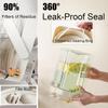 2.3L/3.5L Portable Plastic Drink Dispenser With Spigots Leakproof Cold Water Pitcher Kettle Jug Wine Container for Party Picnic