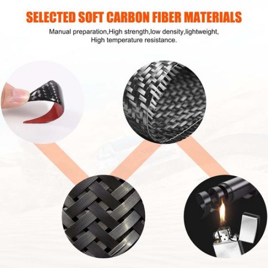 Carbon Fiber Center Water Cup Slot Sticker Trim For Nissan Frontier 2009-17