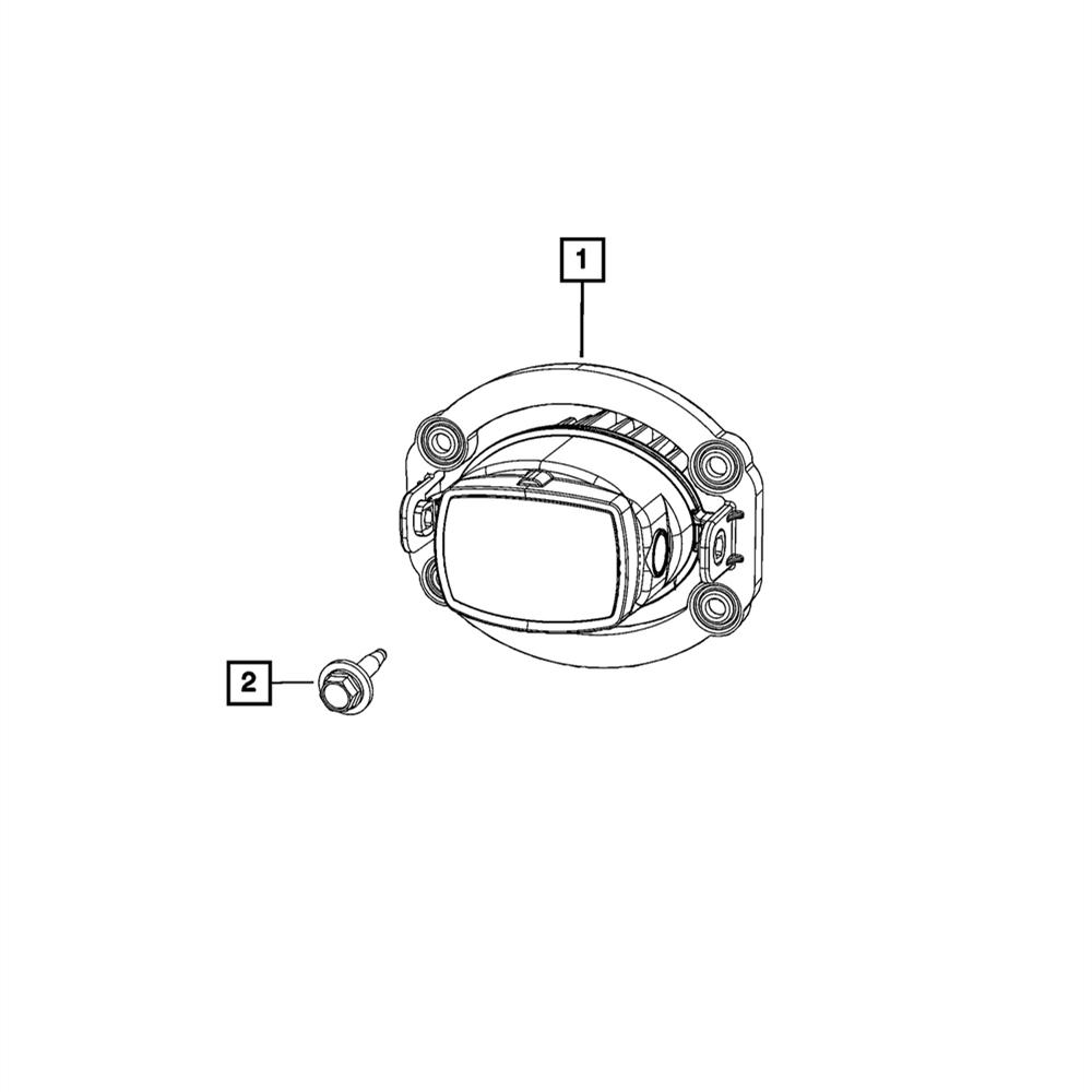 Direct Replacement 68470159AA New Front Fog Lamp