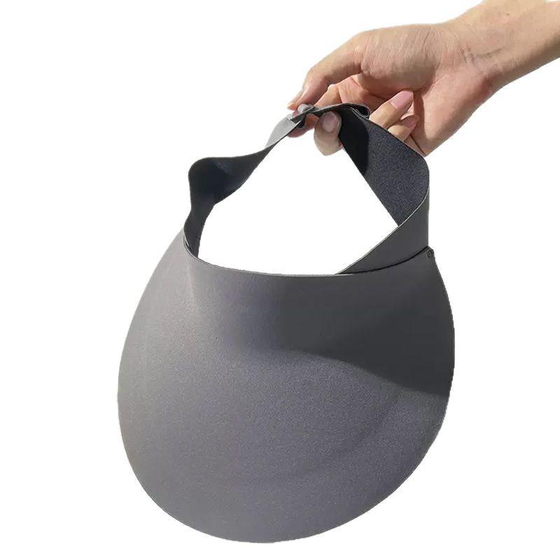 Women's Seamless Foldable Anti-UV Topless Sun Hat for Summer Sports