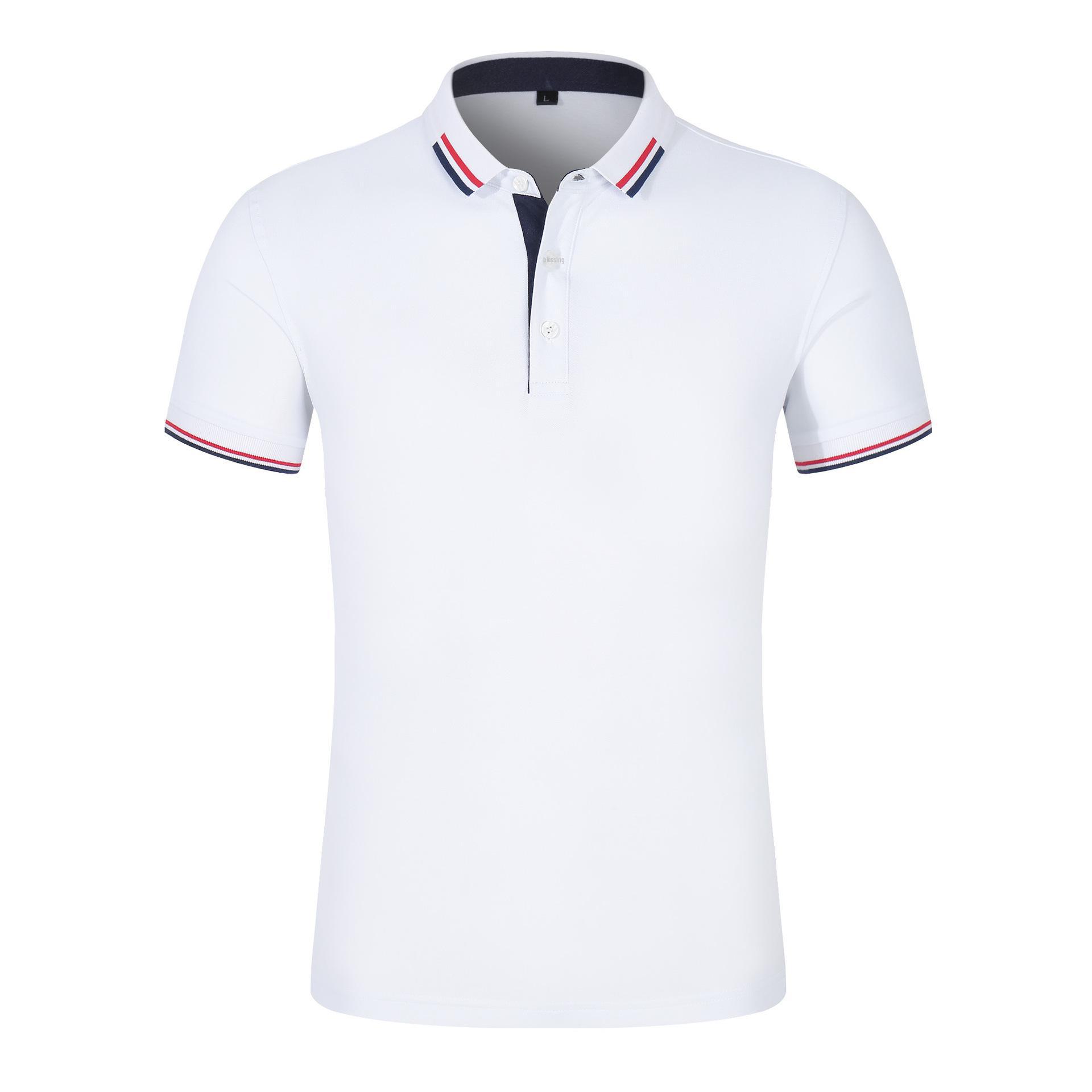 

Мужская летняя рубашка поло с короткими рукавами, лацканами и вышитым логотипом. Идеально подходит для работы и повседневного ношения. S белый