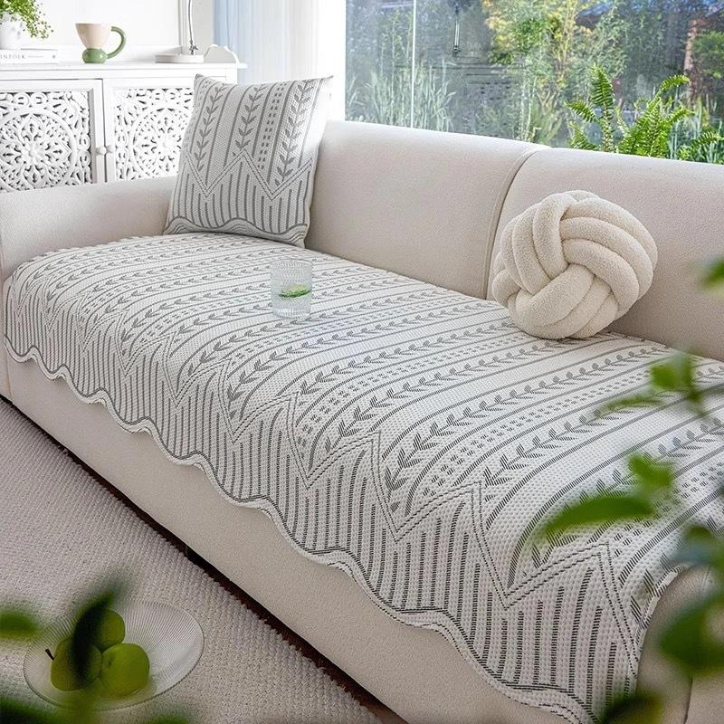 Cool Doudou Special-Shaped Sofa Cushion  New Summer Cool Silk Sofa Mat Seat Cushion Non-Slip Sofa Cover Towel