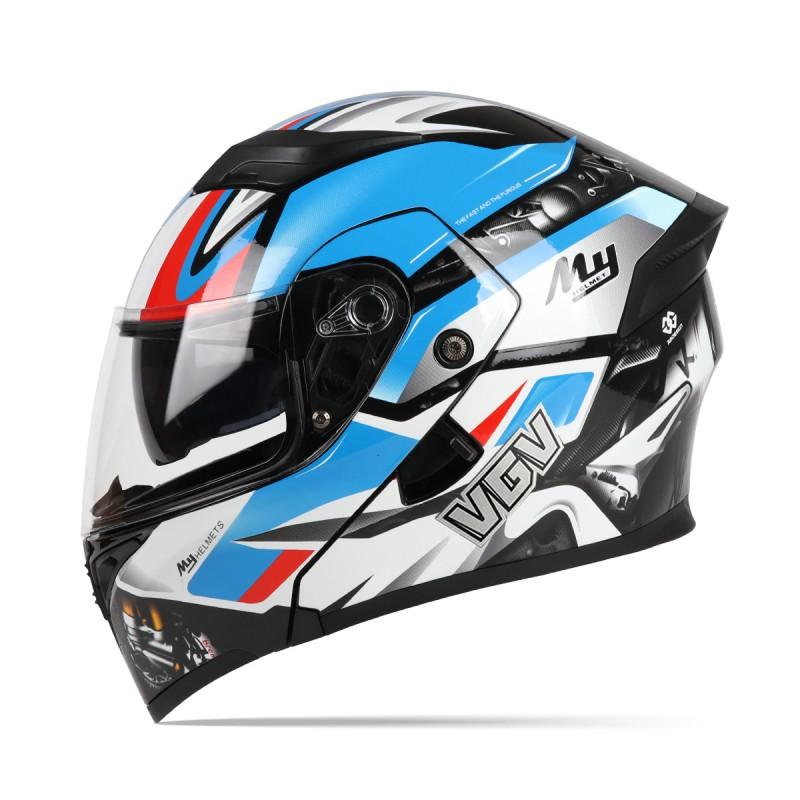 DOT CCC Certified Modular Motorcycle Helmet Men Women - ABS Full Face Flip-Up Street Commute Off-Road Use