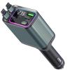 Four in One Dual Telescopic Cable Automatic Storage, Racing Atmosphere Light Voltage Display, Car Charger, Super Fast Charging