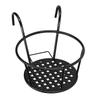 Thick wrought iron construction Flower Pot Holder  Railing hanging chlorophytum & pothos