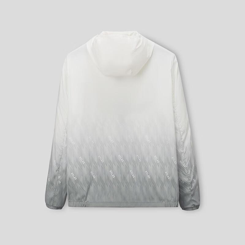 Men's Hooded Gradient Sleeve Lightweight Jacket