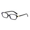 Light Sensitive Color Changing Myopia Glasses High-definition Small Frame Printed Glasses Anti Blue Light Glasses with Legs