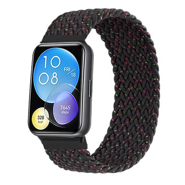 Strap for Huawei Watch Fit 2 3 band replacement belt wristband Nylon braided solo loop bracelet Correa Huawei fit 3 Accessories