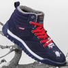 Men's Winter Boots Fashion Sneakers Comfortable Outdoor Anti Slip Climbing Shoes Warm Plush Casual Snow Boots Botas Hombre Piel