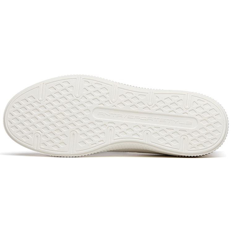 Anta Abrasion Resistant Abrasion Resistant Low top Skateboard Shoes Men's White 112218063-4