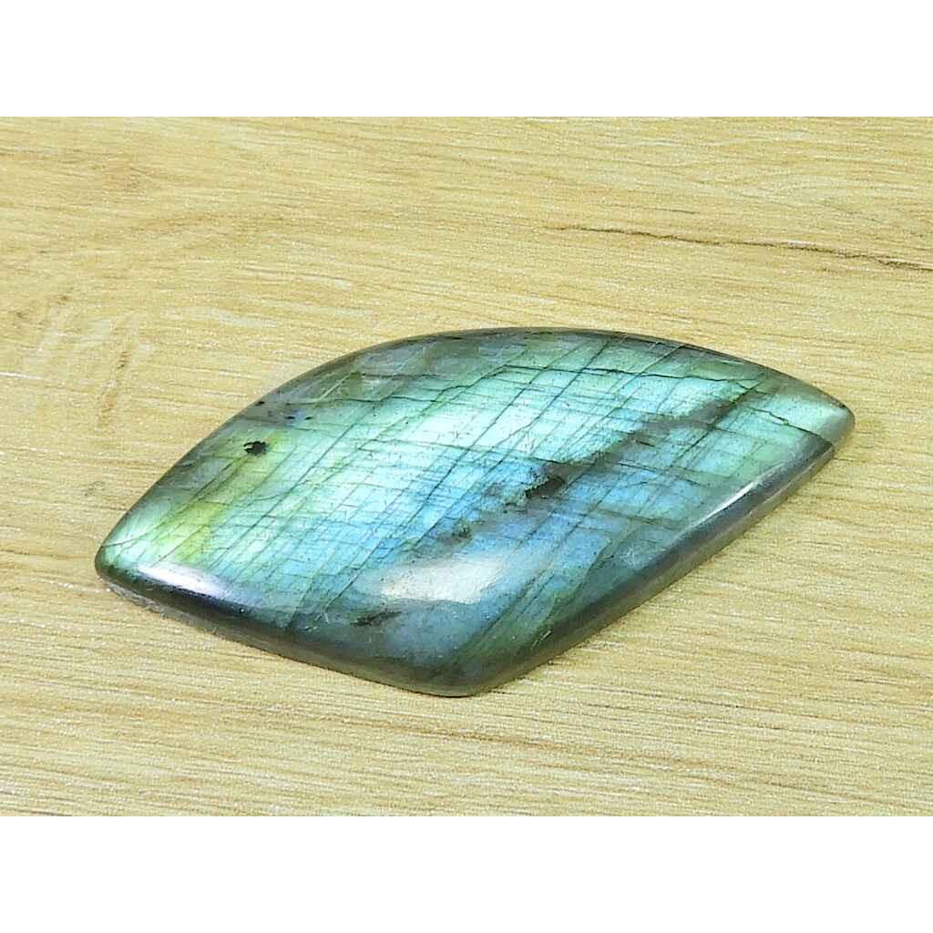 30X50X7MM Natural Labradorite Fancy Crystal Cabochon Loose Gemstone 88Cts. SK-3297