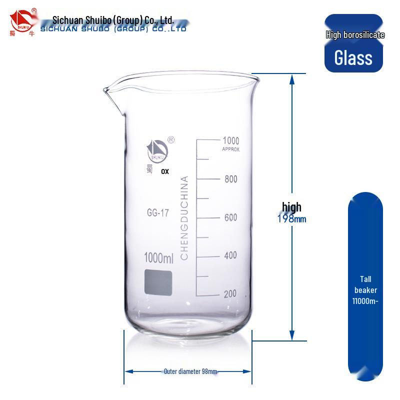 Shu Niu Glass Low-Form Beaker Set (25-1000ml)