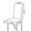 Thicken Plush Dining Chair Cover Jacquard Stretch Chair Seat Slipcovers Soft Warm Chairs Covers for Kitchen Living Room