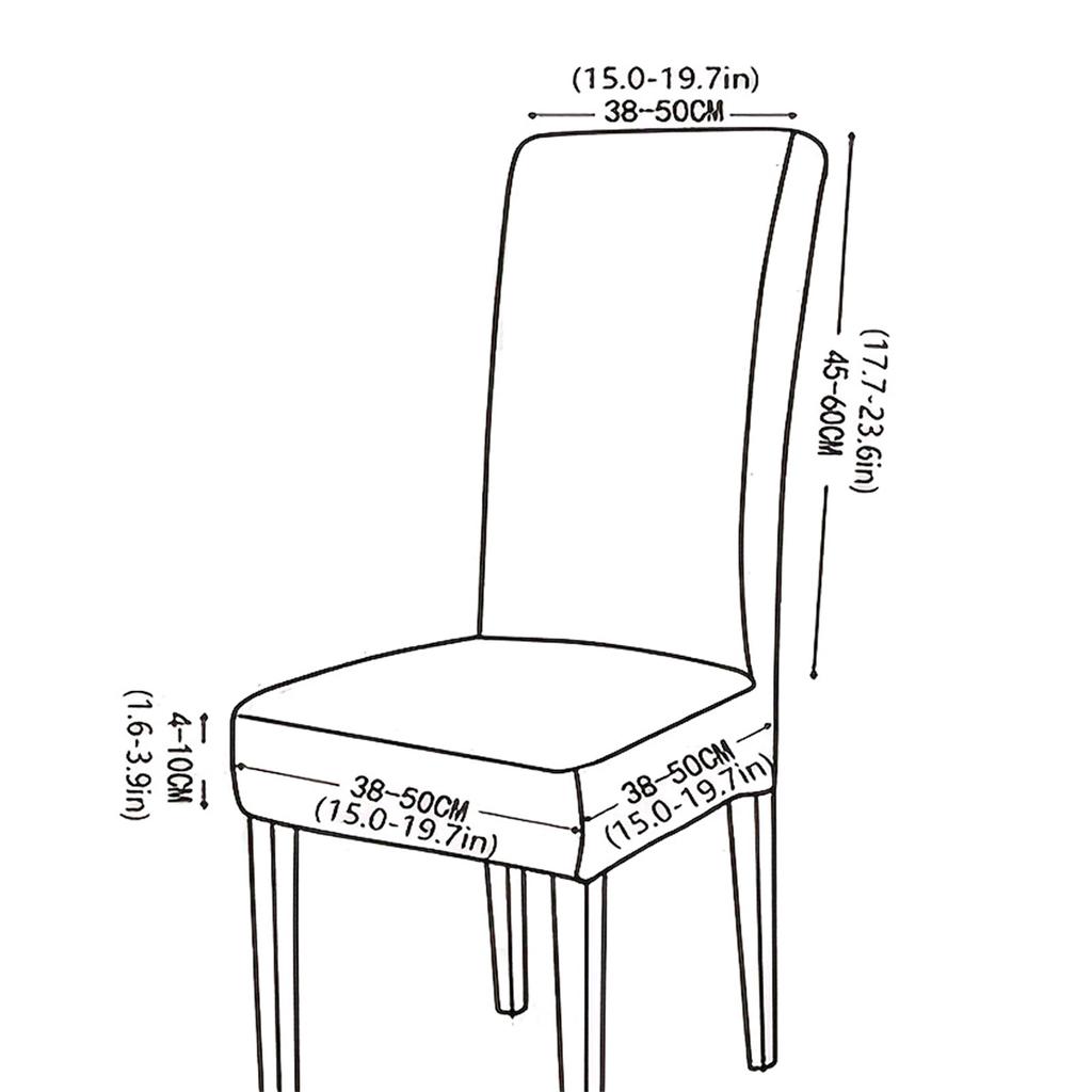 Thicken Plush Dining Chair Cover Jacquard Stretch Chair Seat Slipcovers Soft Warm Chairs Covers for Kitchen Living Room