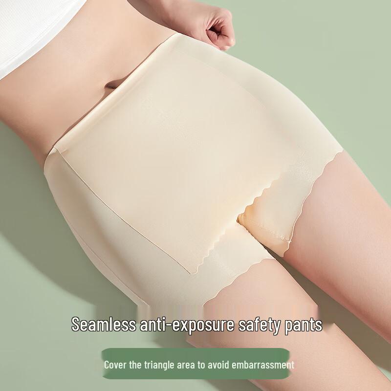 Nanjiren Women's Seamless Anti-Exposure Safety Shorts