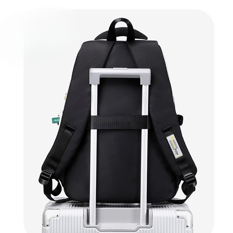 College-Mädchen Aussehen Rucksack mit großer Kapazität Lässiger Rucksack Koreanische Version Schlichter Ins-Stil und Schmutzabweisend