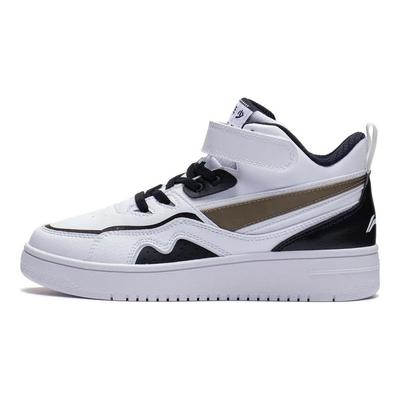 LiNing 937 Mid Odporne na poślizg Trwałe Buty Skate dla Dzieci Dziecięce Sneakersy Białe Czarne Brązowe YKCT018-5